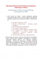Informacja dla osób powracających z północnych Włoch