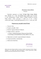 XI Sesja Rady Gminy Bielsk - zaproszenie