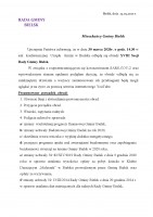 XVIII Sesja Rady Gminy Bielsk - zaproszenie