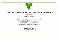 Zaproszenie MODR - Szkolenie