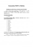 Informacja dotycząca wydawania żywności