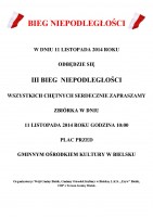Zaproszenie na III Bieg Niepodległości