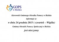 Informacja - GOPS Bielsk