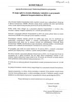 Komunikat Prezesa ARiMR