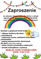 Zaproszenie na zabawę integracyjną