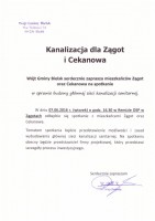 Kanalizacja dla Zągot i Cekanowa
