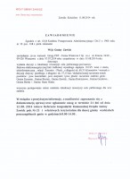 Zawiadomienie Wójta Gminy Zawidz