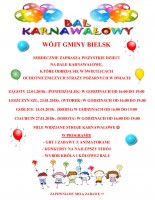 ZAPROSZENIE NA BALE KARNAWAŁOWE