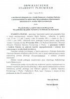 Obwieszczenie Starosty Płockiego