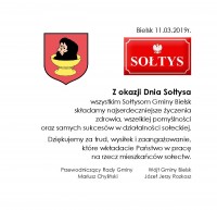 Życzenia Dzień Sołtysa