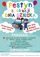 Zaproszenie na Festyn z okazji Dnia Dziecka