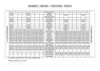 Rozkład jazdy autobusów Płock - Ciachcin - Bielsk - Zawidz