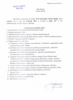 XVI Sesja Rady Gminy Bielsk - zaproszenie