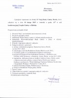 IV Sesja Rady Gminy Bielsk - zaproszenie 