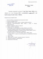 V Sesja Rady Gminy Bielsk - zaproszenie 