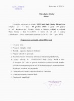 XXXI Sesja Rady Gminy Bielsk - zaproszenie