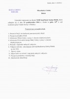 XXII Sesja Rady Gminy Bielsk - zaproszenie
