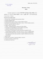XXXVIII Sesja Rady Gminy Bielsk - zaproszenie
