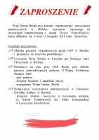 Zaproszenie na Święto Niepodległości