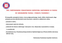 APEL PAŃSTWOWEGO POWIATOWEGO INSPEKTORA SANITARNEGO
