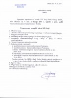 XIV Sesja Rady Gminy Bielsk - zaproszenie 