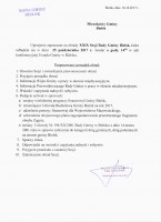 XXIX Sesja Rady Gminy Bielsk - zaproszenie
