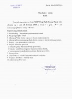 XXXVI Sesja Rady Gminy Bielsk - zaproszenie