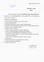 XXXIII Sesja Rady Gminy Bielsk - zaproszenie