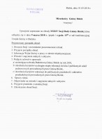 XXXIV Sesja Rady Gminy Bielsk - zaproszenie